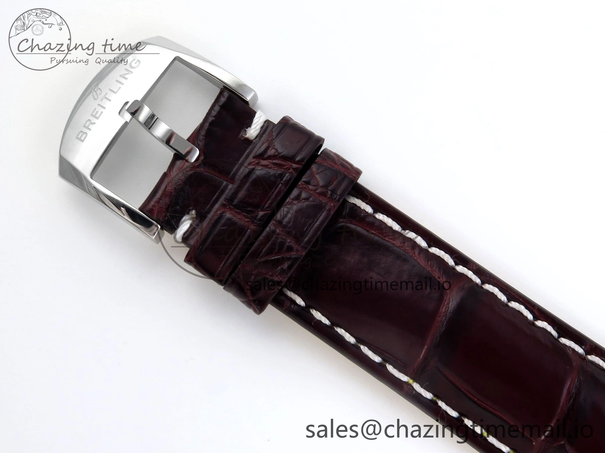Navitimer 1 SS 41mm TF 1:1 Best Edition White Bezel White Dial on Brown Leather Strap A Seasonal 5483