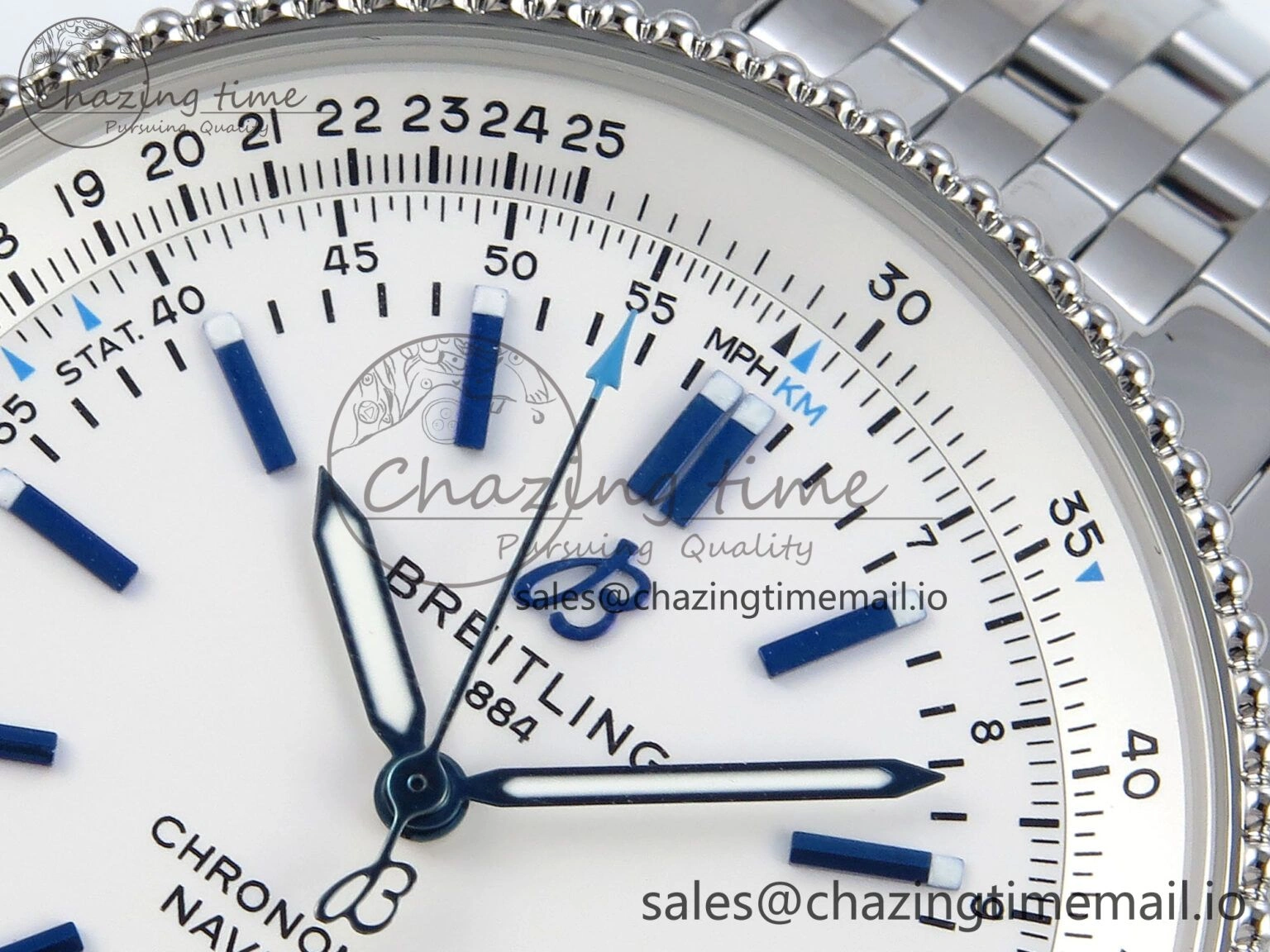Navitimer 1 SS 41mm TF 1:1 Best Edition White Bezel White Dial on SS Bracelet A Chic 5492