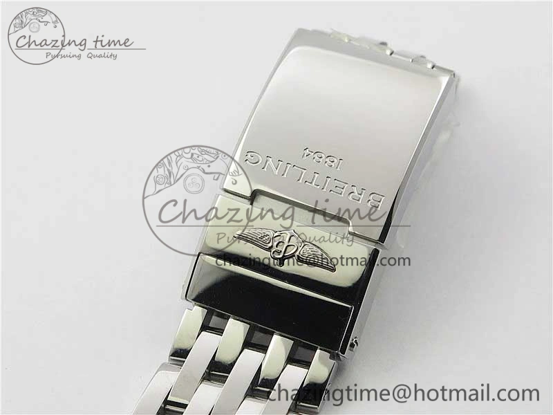 Navitimer 1 SS 43mm GF 1:1 Best Edition White Dial on SS Bracelet A FlexibleFit 5591