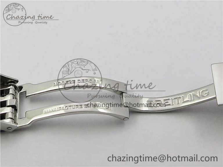 Navitimer 1 SS 43mm GF 1:1 Best Edition White Dial on SS Bracelet A FlexibleFit 5591