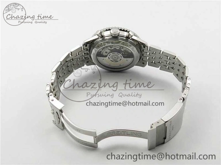 Navitimer 1 SS 43mm GF 1:1 Best Edition White Dial on SS Bracelet A FlexibleFit 5591