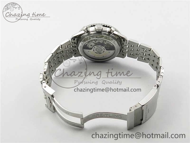 Navitimer 1 SS 43mm GF 1:1 Best Edition White Dial on SS Bracelet A FlexibleFit 5591