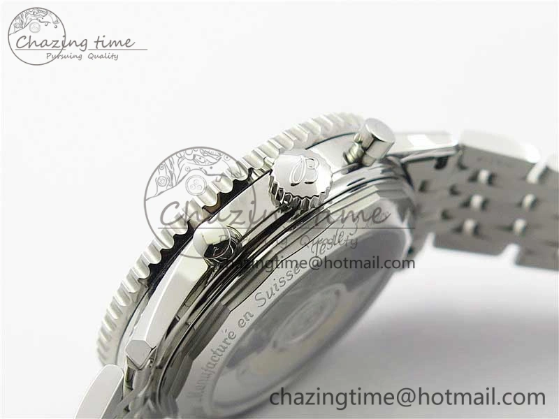 Navitimer 1 SS 43mm GF 1:1 Best Edition White Dial on SS Bracelet A FlexibleFit 5591