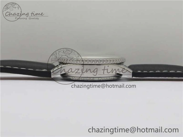 Navitimer 41mm SS B50 Best Edition SS Black Dial Numeral Markers on Leather Strap A Stylish 5555