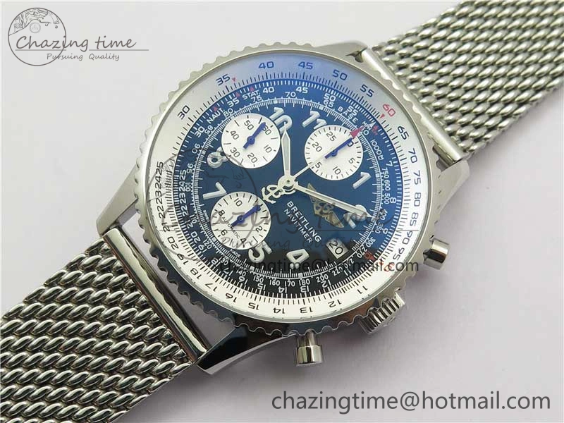 Navitimer 41mm SS B50 Best Edition SS Black Dial Numeral Markers on SS Bracelet A Sporty 5554
