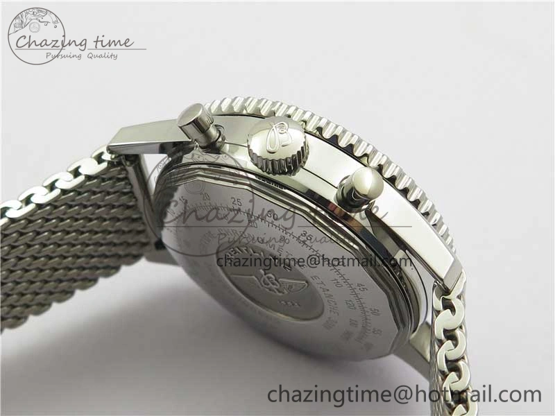 Navitimer 41mm SS B50 Best Edition SS Black Dial Numeral Markers on SS Bracelet A Sporty 5554