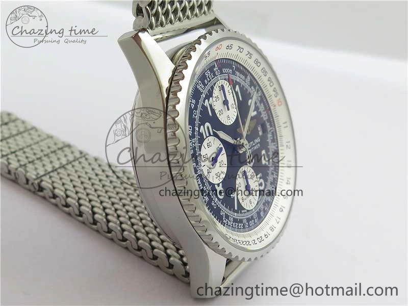 Navitimer 41mm SS B50 Best Edition SS Black Dial Numeral Markers on SS Bracelet A Sporty 5554