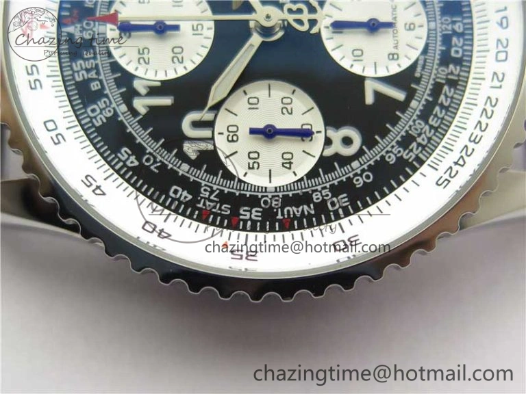 Navitimer 41mm SS B50 Best Edition SS Black Dial Numeral Markers on SS Bracelet A Sporty 5554