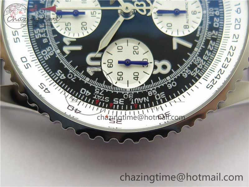 Navitimer 41mm SS B50 Best Edition SS Black Dial Numeral Markers on SS Bracelet A Sporty 5554