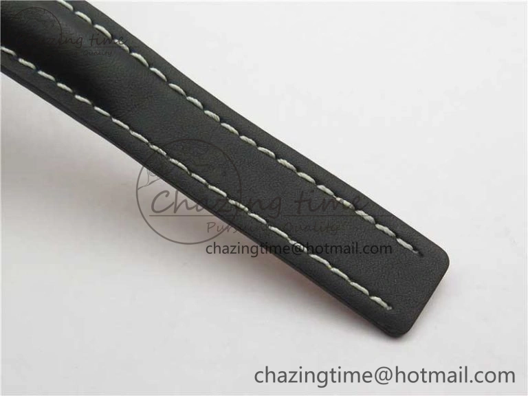 Navitimer 41mm SS B50 Best Edition SS Black Dial Stick Markers on Black Leather Strap A HighQuality 5552