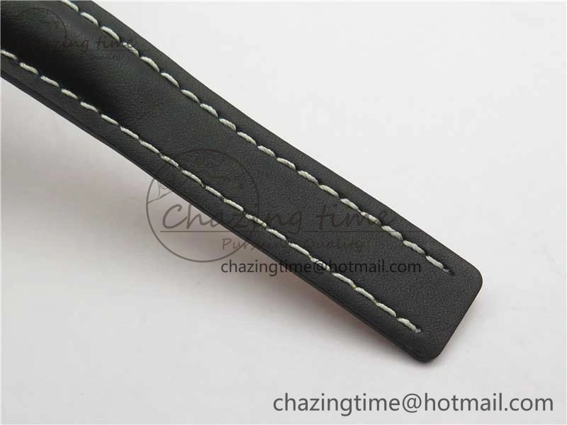Navitimer 41mm SS B50 Best Edition SS Black Dial Stick Markers on Black Leather Strap A HighQuality 5552
