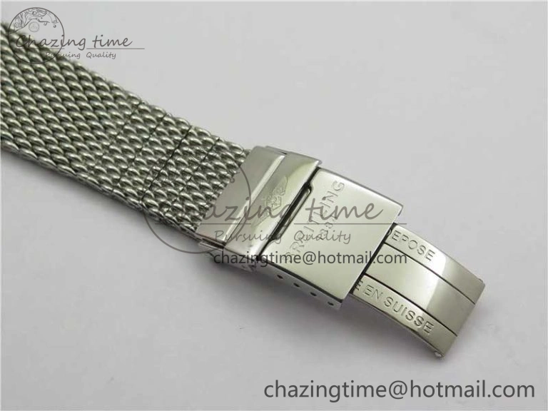 Navitimer 41mm SS B50 Best Edition SS Black Dial Stick Markers on SS Bracelet A Stylish 5553