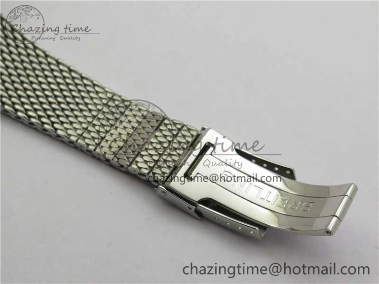 Navitimer 41mm SS B50 Best Edition SS Black Dial Stick Markers on SS Bracelet A Stylish 5553