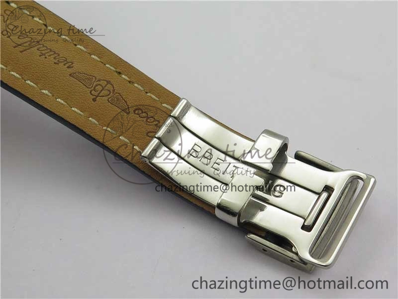 Navitimer 41mm SS B50 Best Edition SS Blue Dial Numeral Markers on Leather Strap A Soft 5548