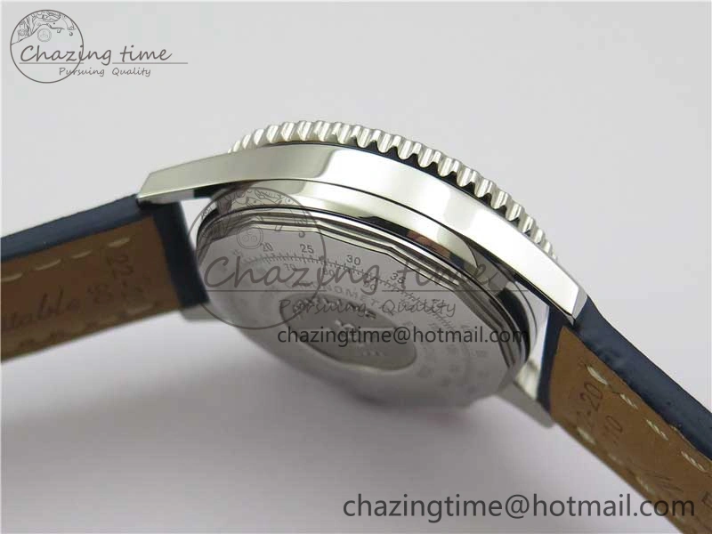 Navitimer 41mm SS B50 Best Edition SS Blue Dial Numeral Markers on Leather Strap A Soft 5548