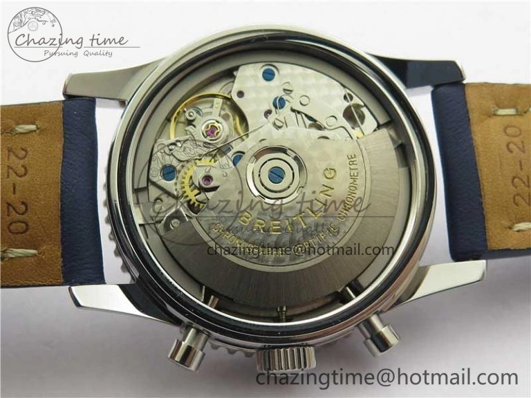 Navitimer 41mm SS B50 Best Edition SS Blue Dial Numeral Markers on Leather Strap A Soft 5548