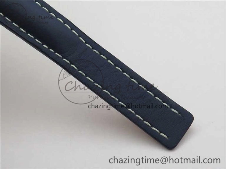 Navitimer 41mm SS B50 Best Edition SS Blue Dial Stick Markers on Leather Strap A EyeCatching 5551