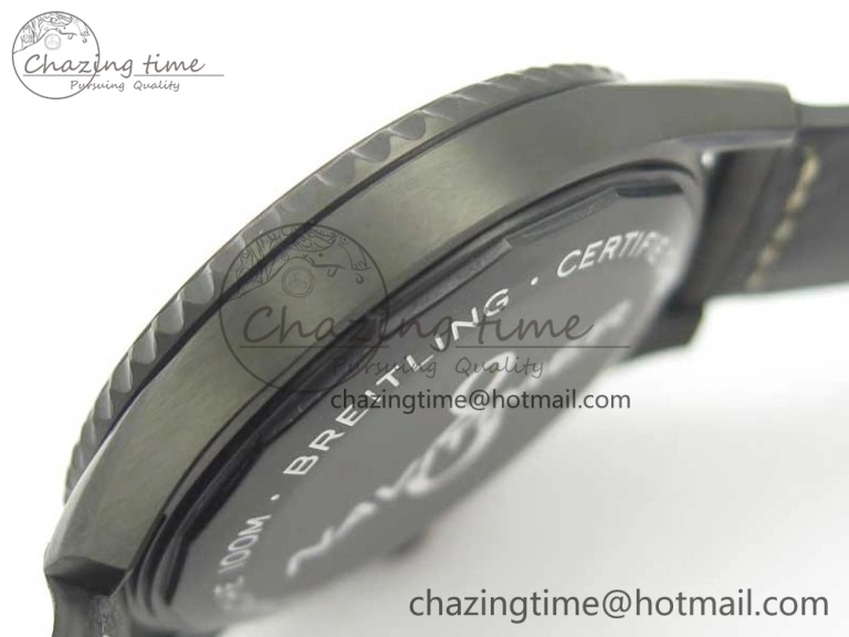 Navitimer 8 Automatic 41mm Black Steel ZF 1:1 Best Edition Black Dial on Black Leather Strap A OdorResistant 5616
