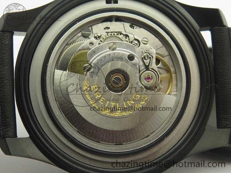 Navitimer 8 Automatic 41mm Black Steel ZF 1:1 Best Edition Black Dial on Black Leather Strap A OdorResistant 5616