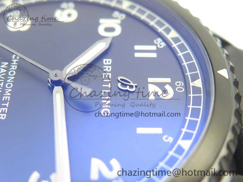 Navitimer 8 Automatic 41mm Black Steel ZF 1:1 Best Edition Black Dial on Black Leather Strap A OdorResistant 5616