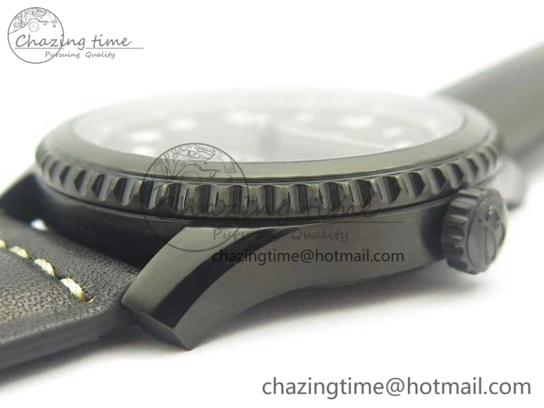 Navitimer 8 Automatic 41mm Black Steel ZF 1:1 Best Edition Black Dial on Black Leather Strap A OdorResistant 5616