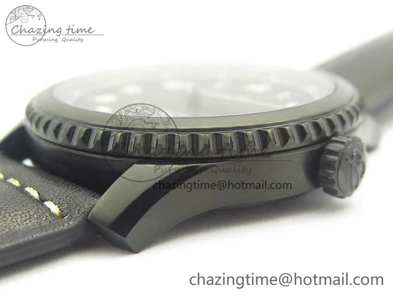 Navitimer 8 Automatic 41mm Black Steel ZF 1:1 Best Edition Black Dial on Black Leather Strap A OdorResistant 5616