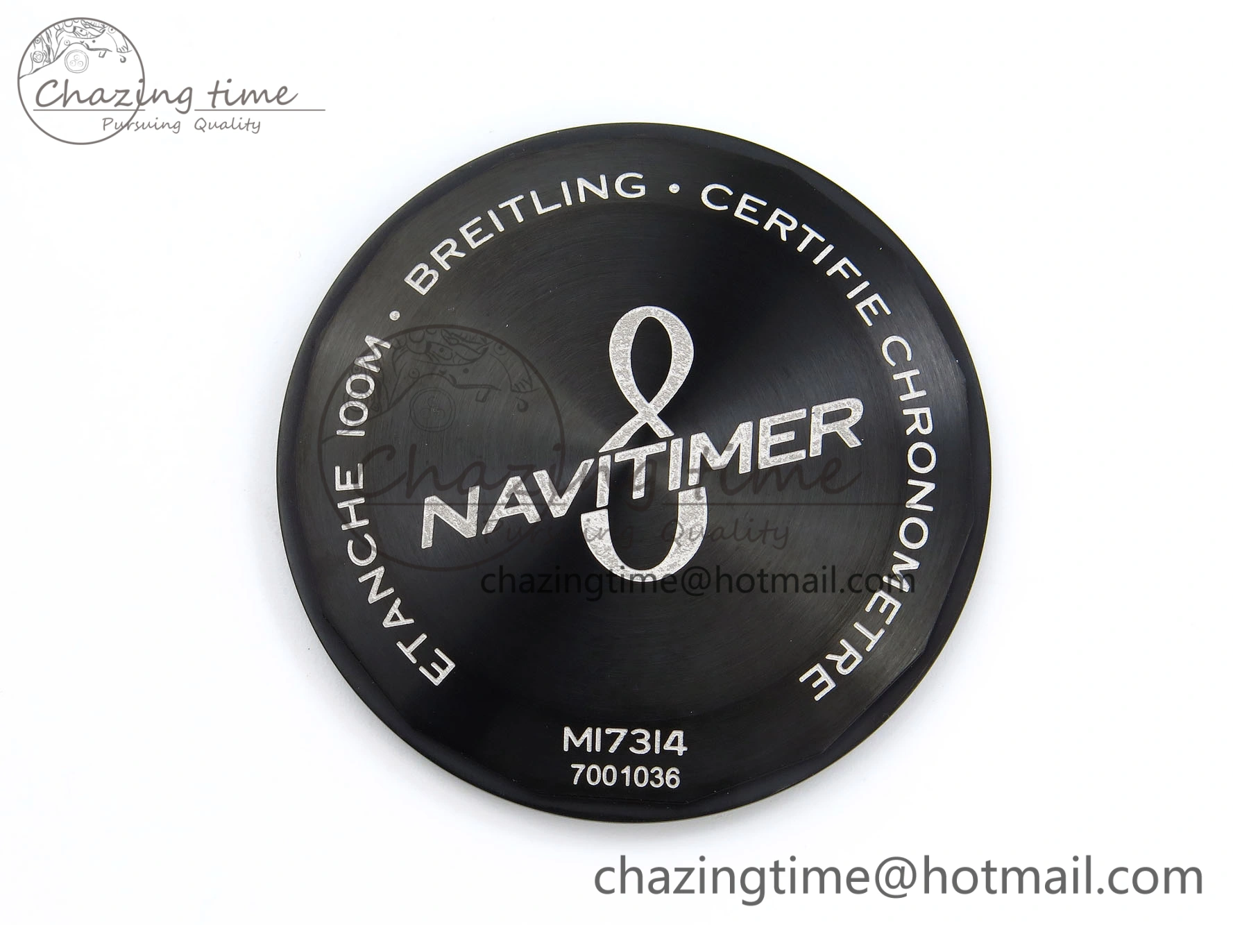 Navitimer 8 Automatic 41mm PVD TF 1:1 Best Edition Black Dial on Black Leather Strap A ZipUp 5517
