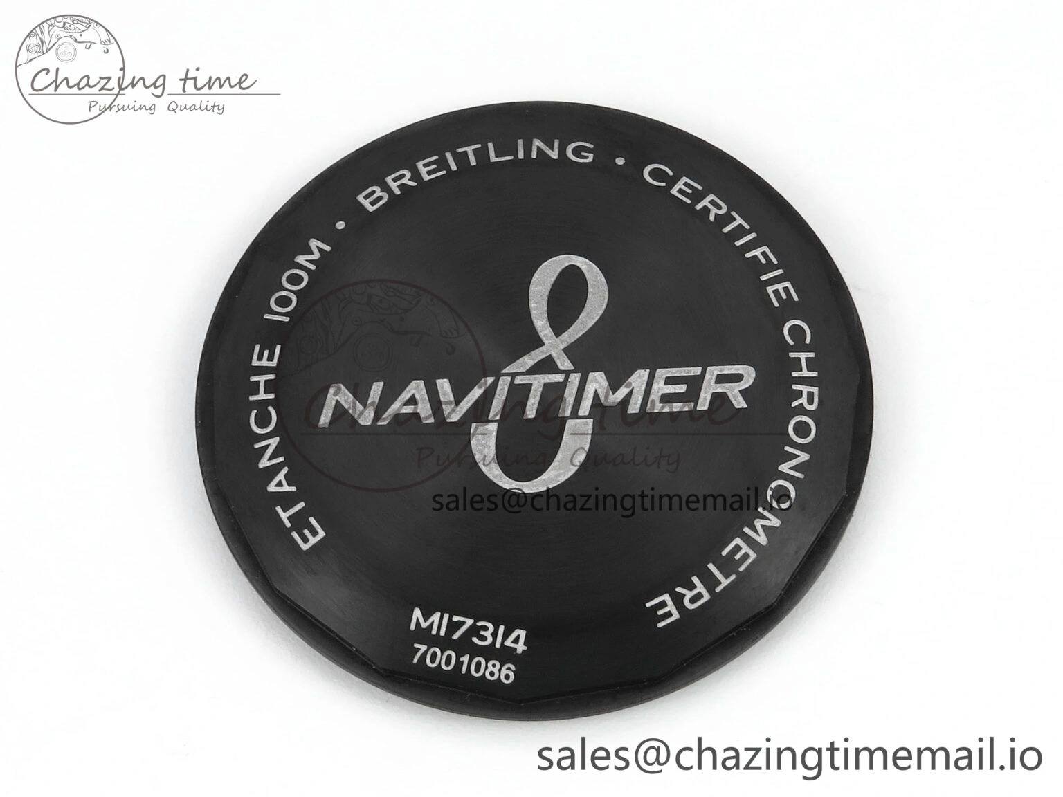 Premium Navitimer 8 Automatic 41mm PVD TF 1:1 Best Edition Black Dial on Black Leather Strap A 5455