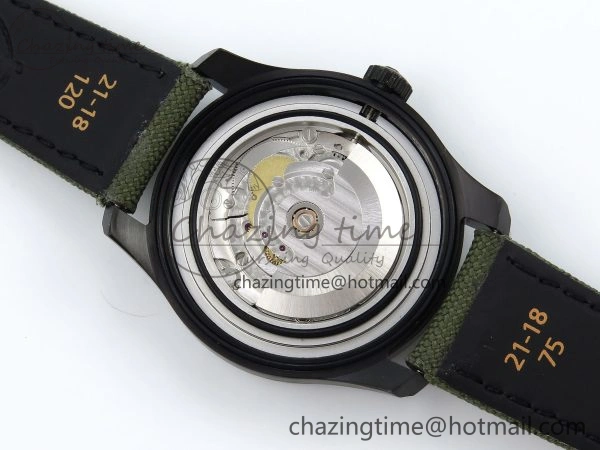 Navitimer 8 Automatic 41mm PVD TF 1:1 Best Edition Green Dial on Green Nylon Strap A Classic 5518