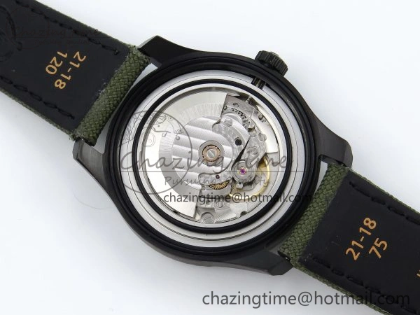 Navitimer 8 Automatic 41mm PVD TF 1:1 Best Edition Green Dial on Green Nylon Strap A Classic 5518