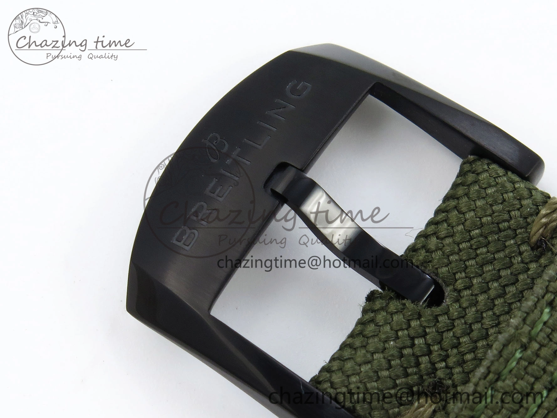 Navitimer 8 Automatic 41mm PVD TF 1:1 Best Edition Green Dial on Green Nylon Strap A Classic 5518
