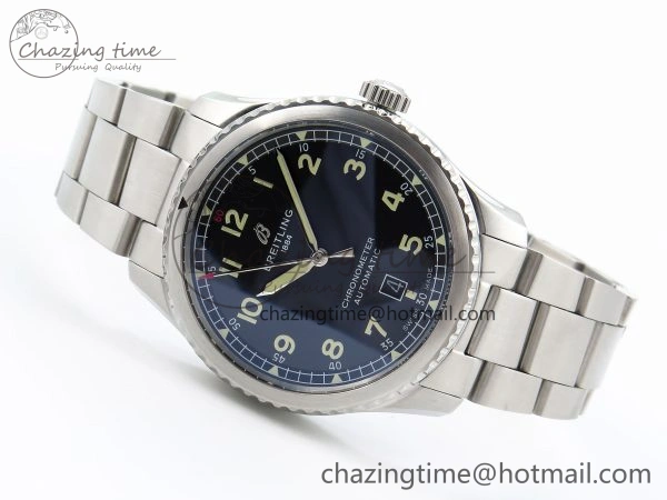 ModernLook Navitimer 8 Automatic 41mm SS TF 1:1 Best Edition Black Dial on SS Bracelet A 5512