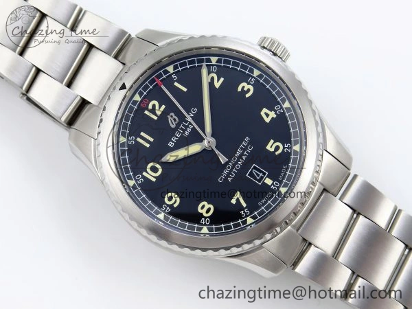ModernLook Navitimer 8 Automatic 41mm SS TF 1:1 Best Edition Black Dial on SS Bracelet A 5512