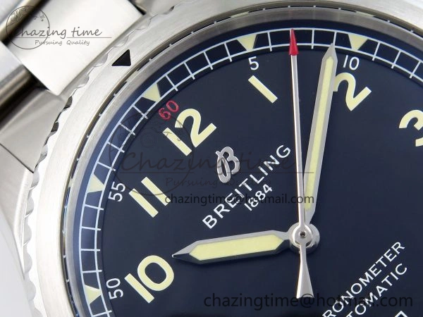 ModernLook Navitimer 8 Automatic 41mm SS TF 1:1 Best Edition Black Dial on SS Bracelet A 5512