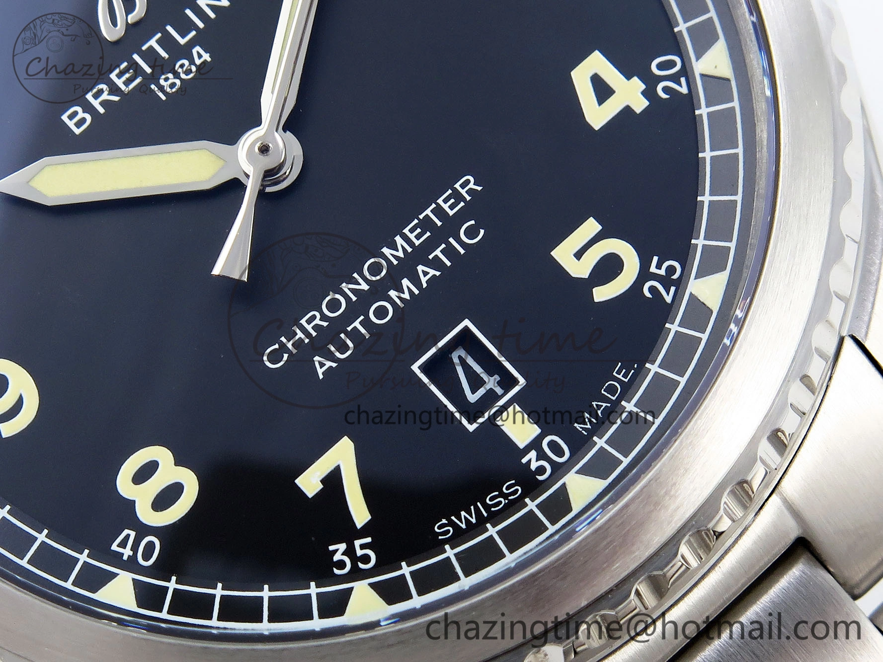 ModernLook Navitimer 8 Automatic 41mm SS TF 1:1 Best Edition Black Dial on SS Bracelet A 5512