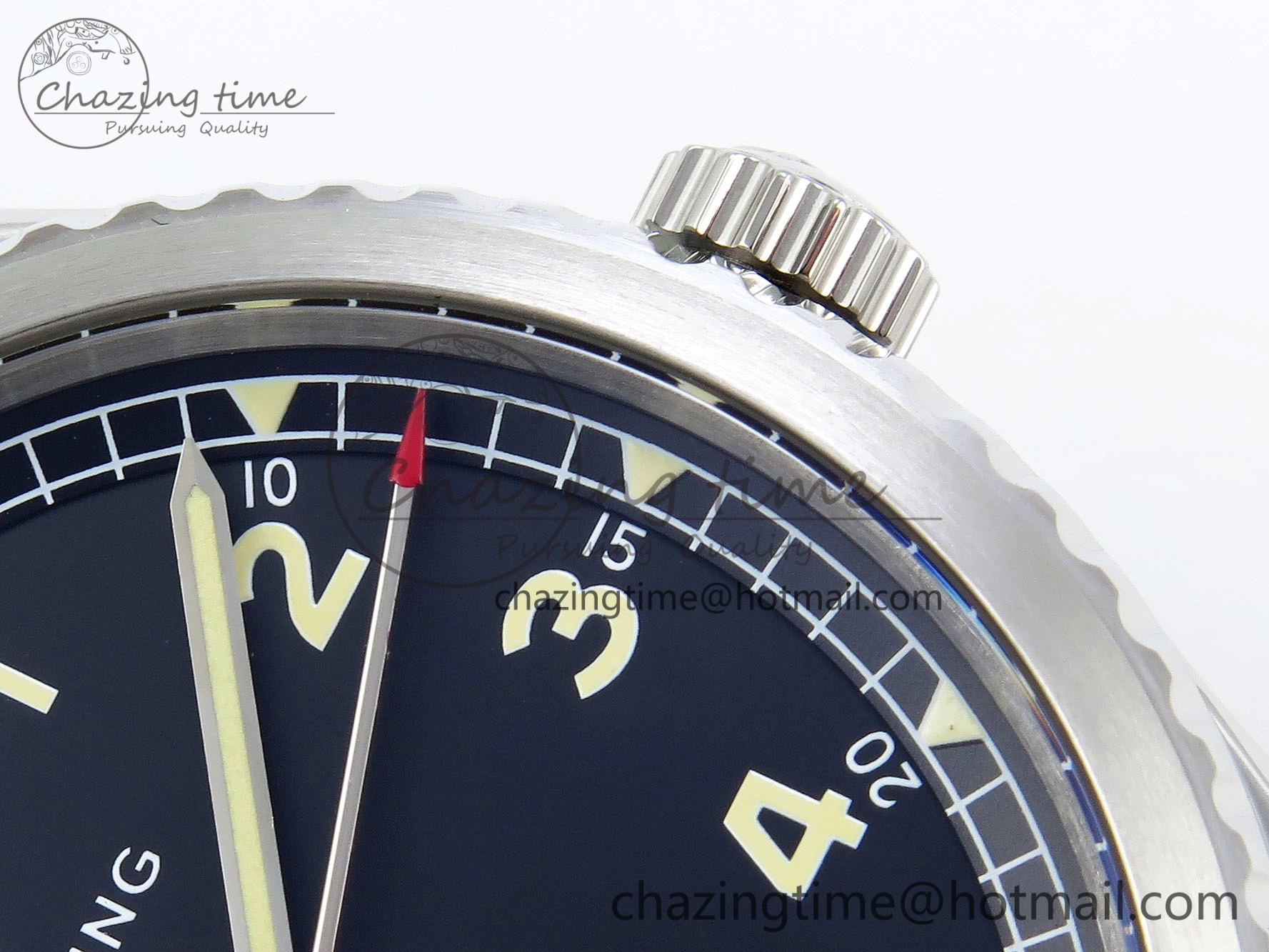 ModernLook Navitimer 8 Automatic 41mm SS TF 1:1 Best Edition Black Dial on SS Bracelet A 5512