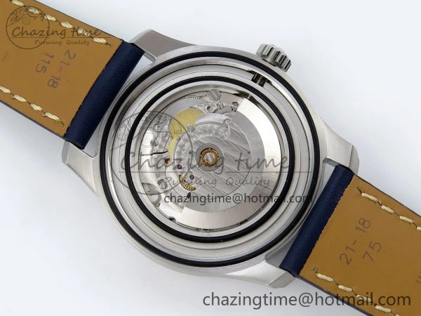 Neat Navitimer 8 Automatic 41mm SS TF 1:1 Best Edition Blue Dial on Blue Leather Strap A 5513