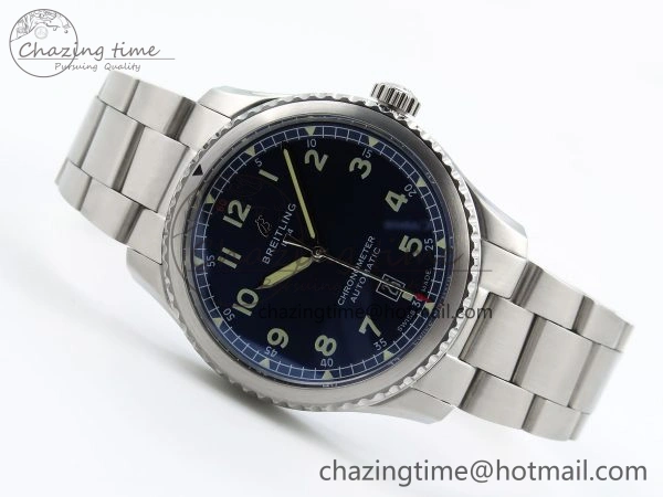 Navitimer 8 Automatic 41mm SS TF 1:1 Best Edition Blue Dial on SS Bracelet A HighQuality 5515