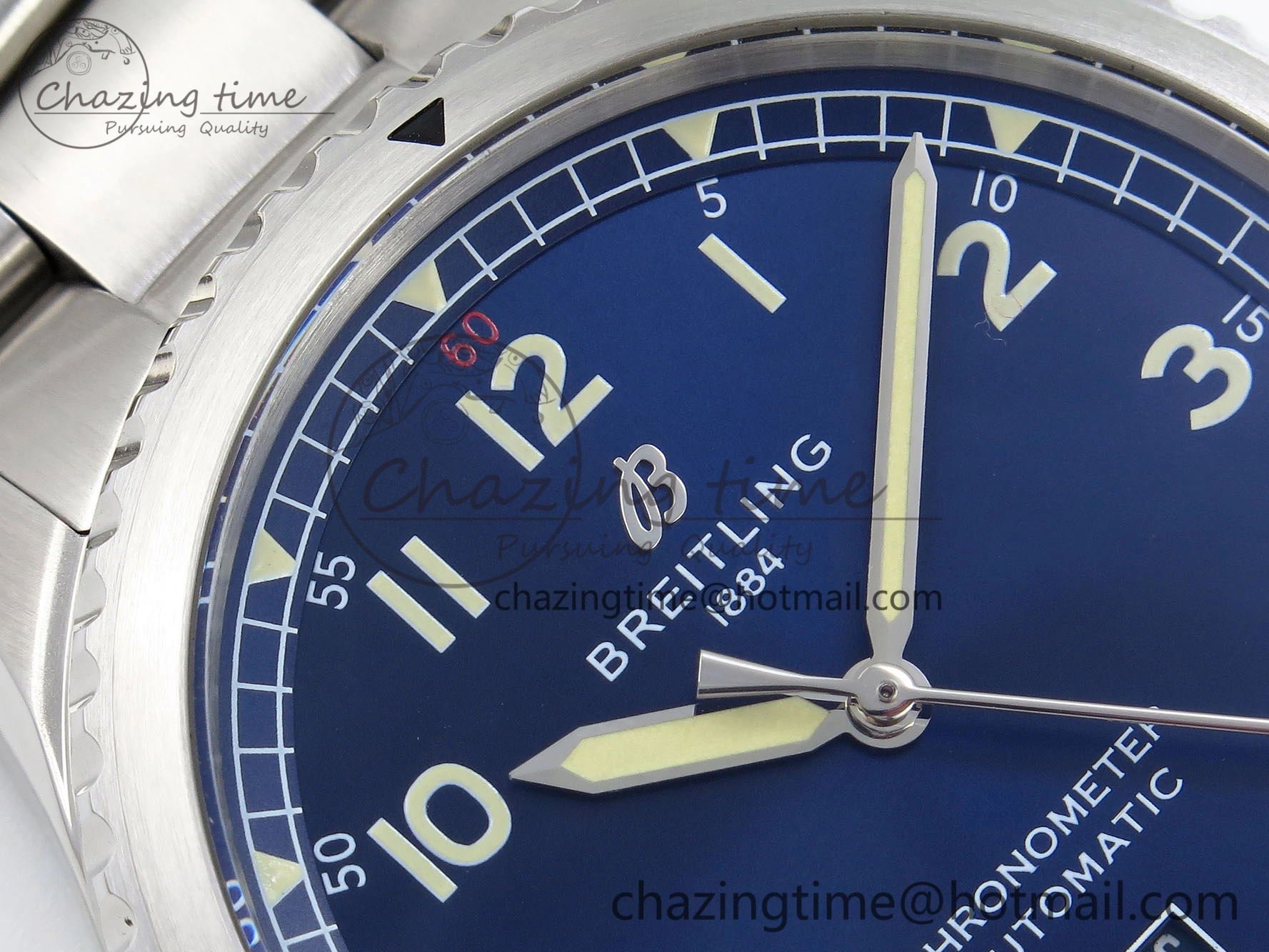 Navitimer 8 Automatic 41mm SS TF 1:1 Best Edition Blue Dial on SS Bracelet A HighQuality 5515