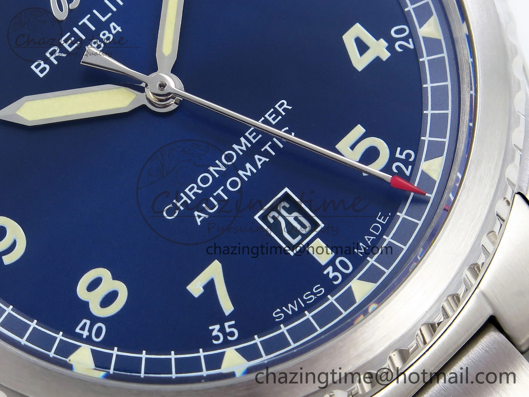 Navitimer 8 Automatic 41mm SS TF 1:1 Best Edition Blue Dial on SS Bracelet A HighQuality 5515