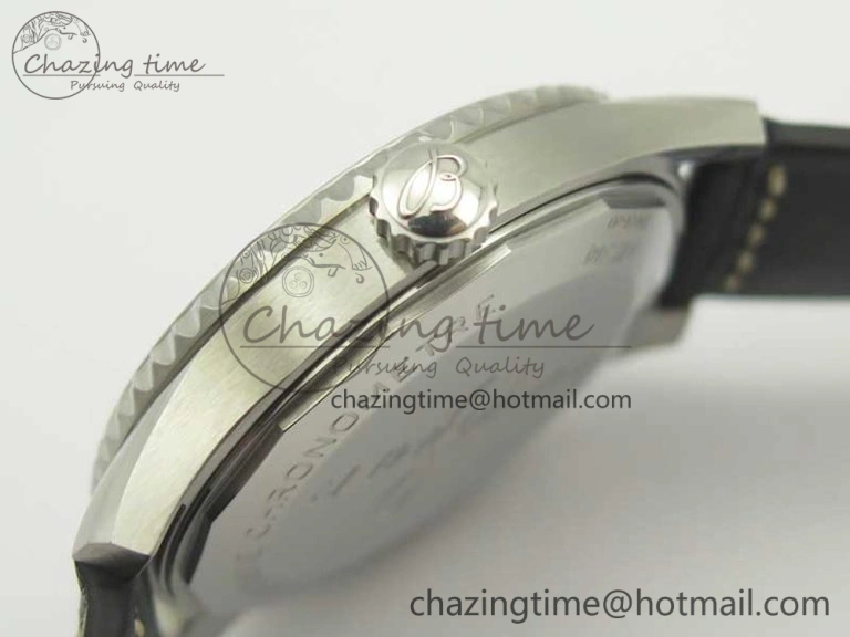 AllSeason Navitimer 8 Automatic 41mm ZF 1:1 Best Edition Black Dial on Black Leather Strap A 5634