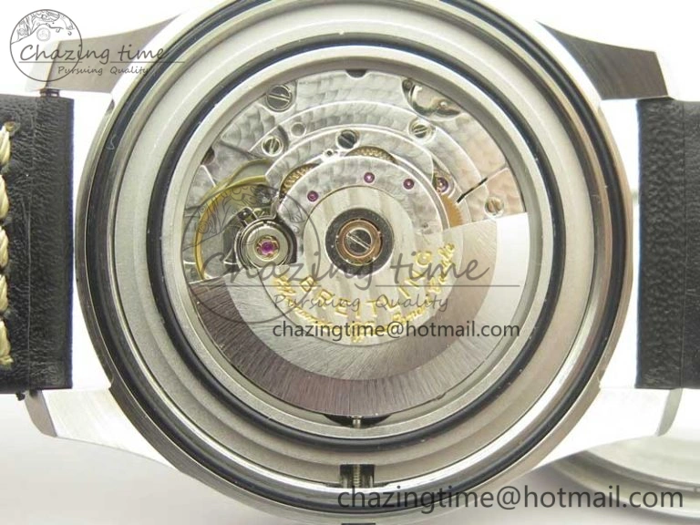 AllSeason Navitimer 8 Automatic 41mm ZF 1:1 Best Edition Black Dial on Black Leather Strap A 5634