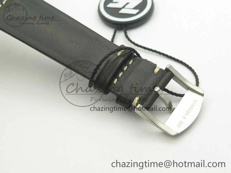 AllSeason Navitimer 8 Automatic 41mm ZF 1:1 Best Edition Black Dial on Black Leather Strap A 5634