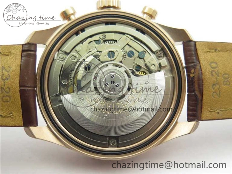 Casual Navitimer 8 B01 Chrono 43mm RG Best Edition Brown Dial on Leather Strap A 5545
