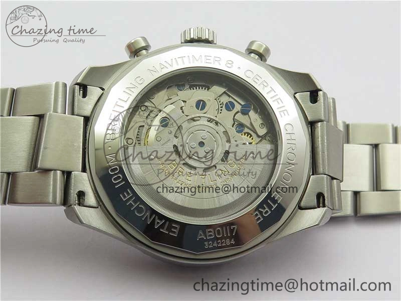 Navitimer 8 B01 Chrono 43mm SS Best Edition Black Dial on SS Bracelet A TopPick 5550