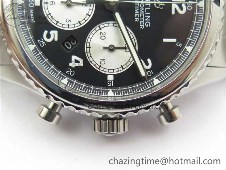 Navitimer 8 B01 Chrono 43mm SS Best Edition Black Dial on SS Bracelet A TopPick 5550