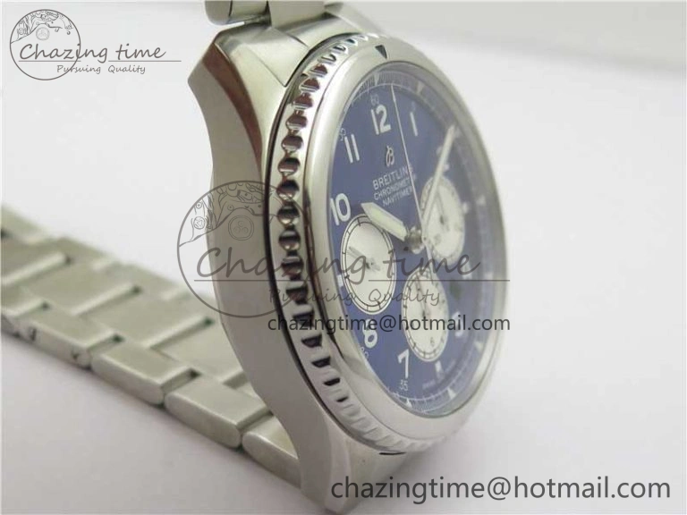 Timeless Navitimer 8 B01 Chrono 43mm SS Best Edition Blue Dial on SS Bracelet A 5549