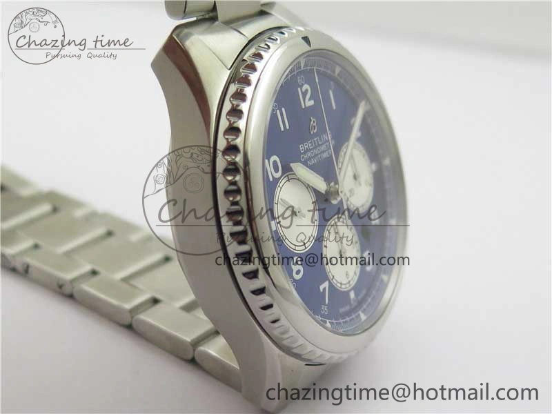 Timeless Navitimer 8 B01 Chrono 43mm SS Best Edition Blue Dial on SS Bracelet A 5549
