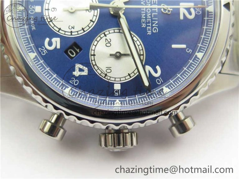 Timeless Navitimer 8 B01 Chrono 43mm SS Best Edition Blue Dial on SS Bracelet A 5549