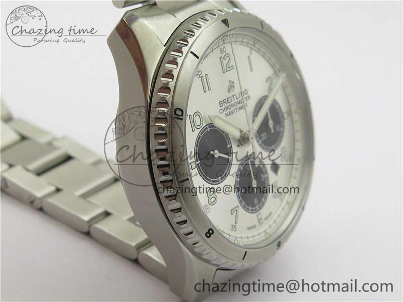 Navitimer 8 B01 Chrono 43mm SS Best Edition Silver Dial on SS Bracelet A Trendy 5547